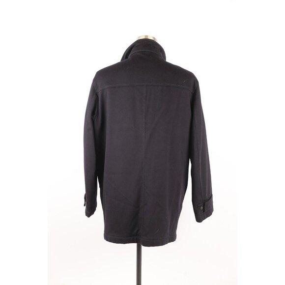 NEW Paul & Shark Loro Piana Cashmere Overcoat SZ XL Black - Picture 10 of 16